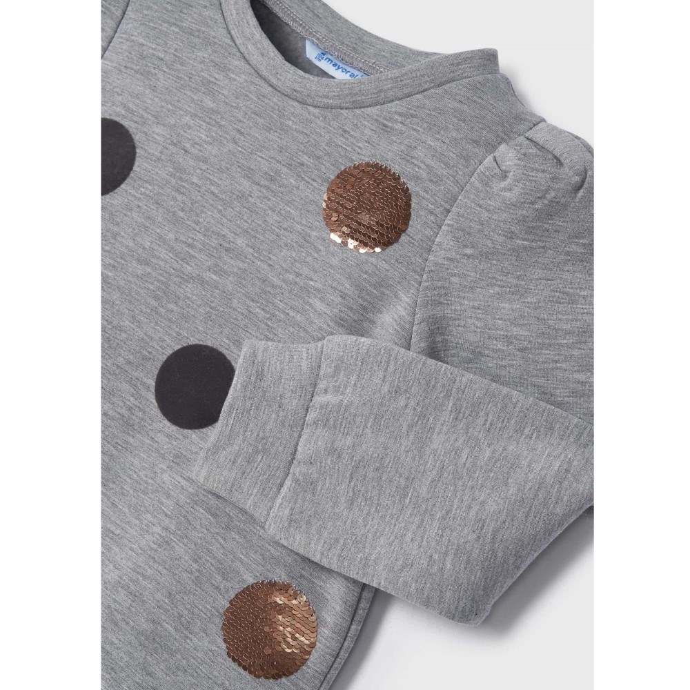 Mayoral Kışlık Kız Uzun Kol S-shirt Gri