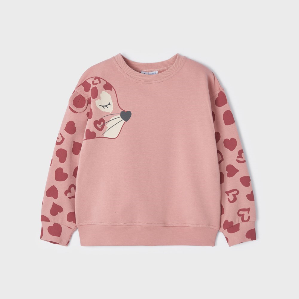 Mayoral Kışlık Kız Uzun Kol S-shirt Pembe