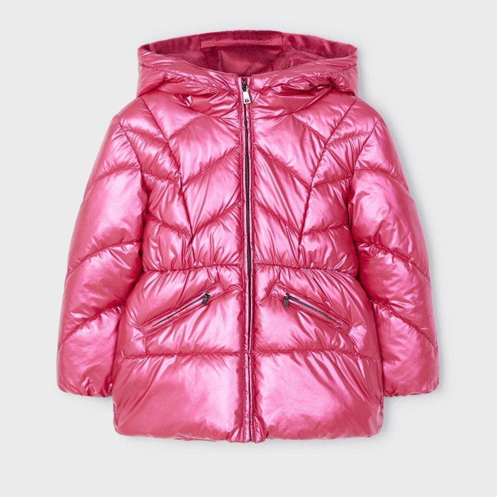Mayoral Kışlık Kız Kapşonlu Mont Pembe
