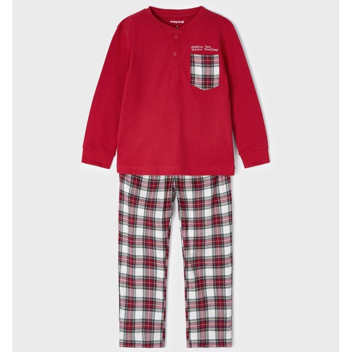Mayoral Kışlık Erkek Pijama Takım Kırmızı