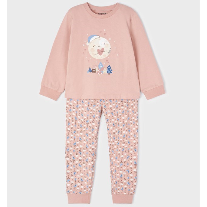 Mayoral Kışlık Kız Pijama Takım Pembe