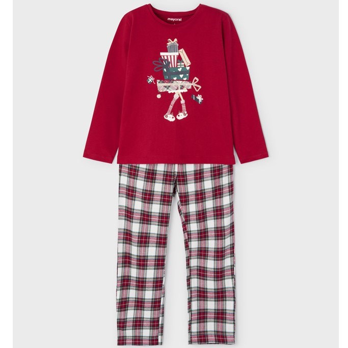 Mayoral Kışlık Kız Pijama Takım Kırmızı