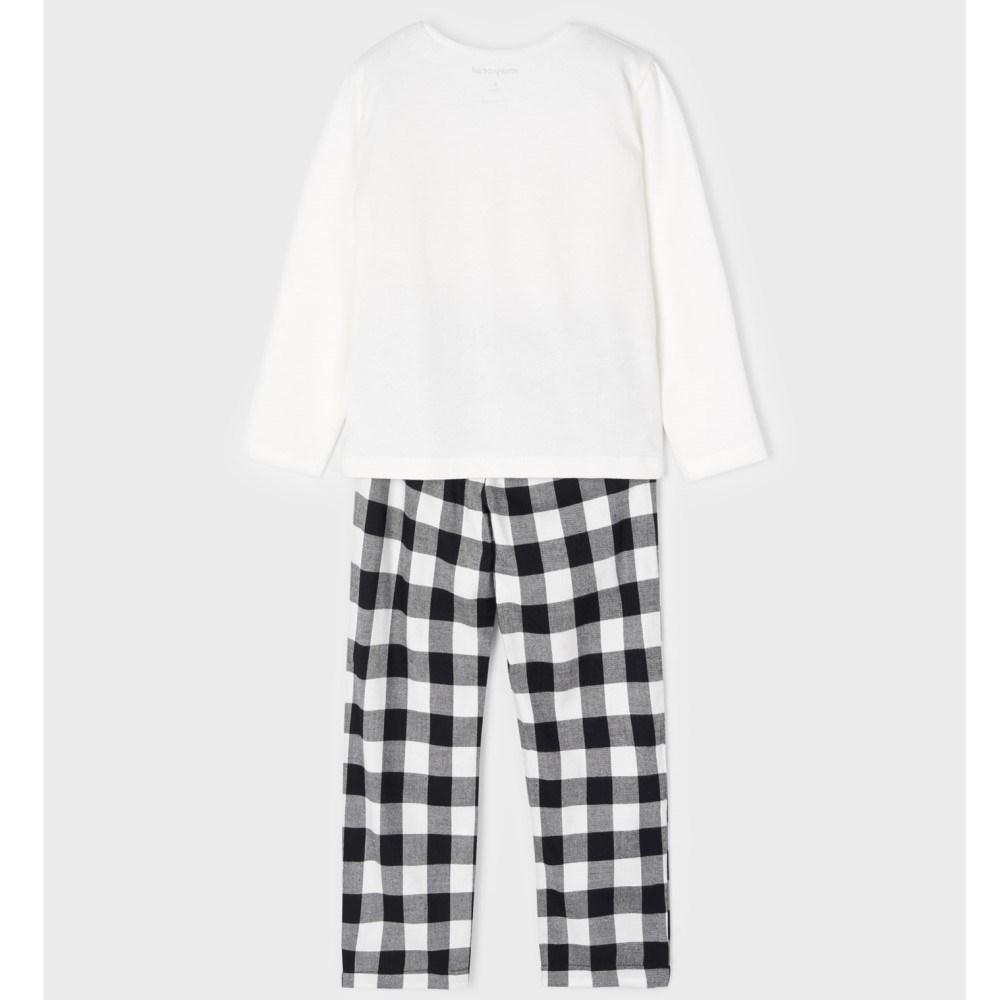 Mayoral Kışlık Kız Pijama Takım Beyaz