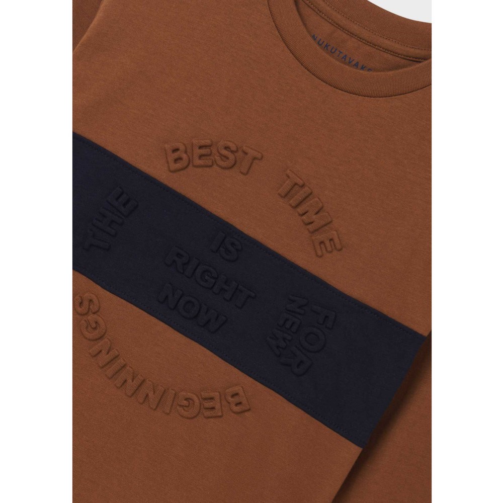 Mayoral Kışlık Erkek Uzun Kol T-shirt Kahverengi 