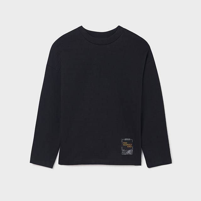 Mayoral Kışlık Erkek Uzun Kollu T-shirt Siyah