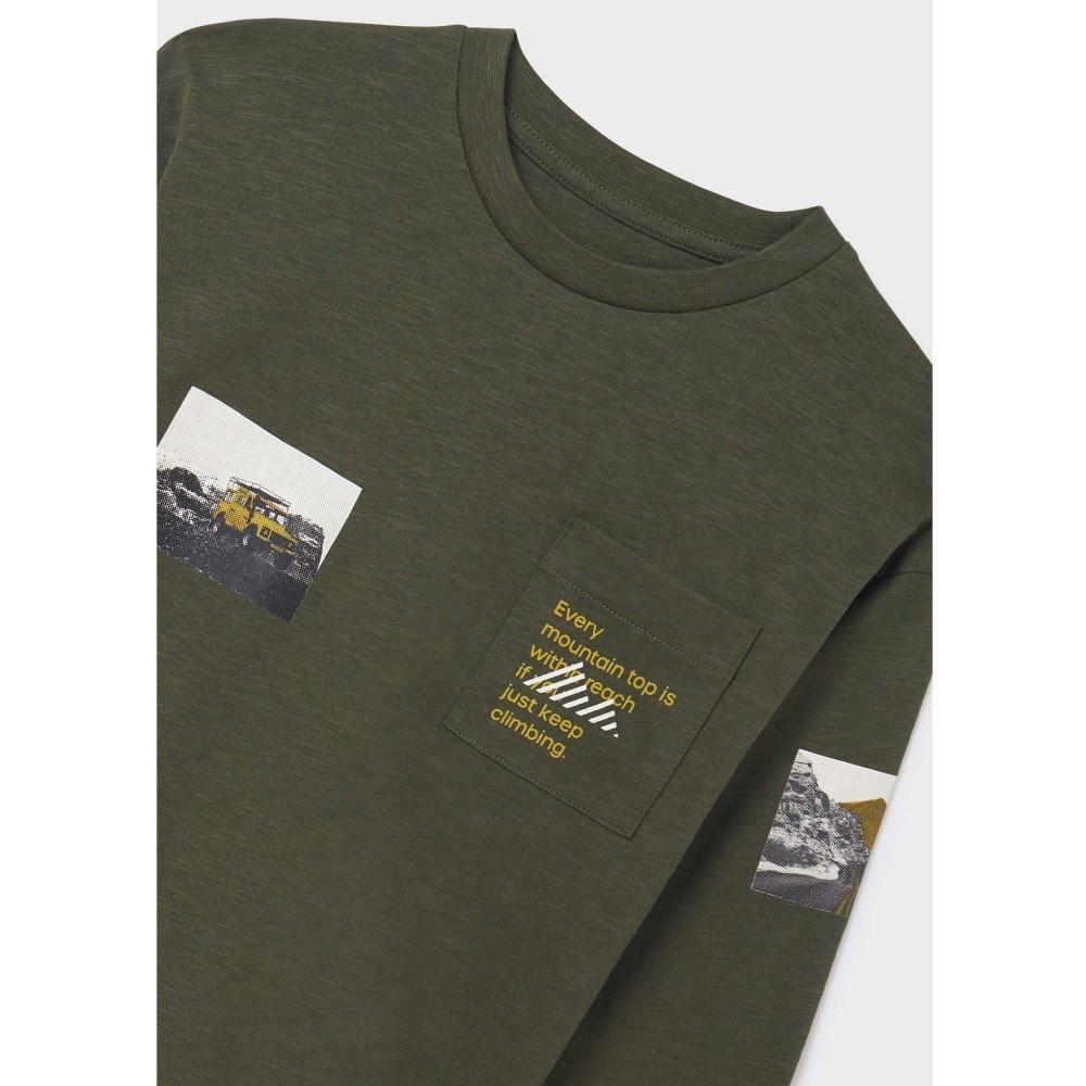 Mayoral Kışlık Erkek Uzun Kol T-shirt Yeşil