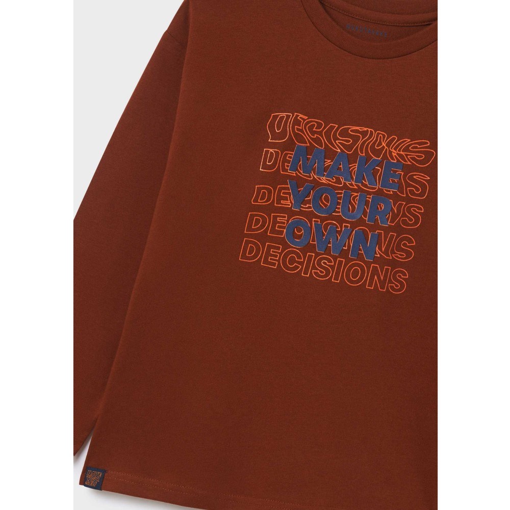 Mayoral Kışlık Erkek Uzun Kol T-shirt Turuncu