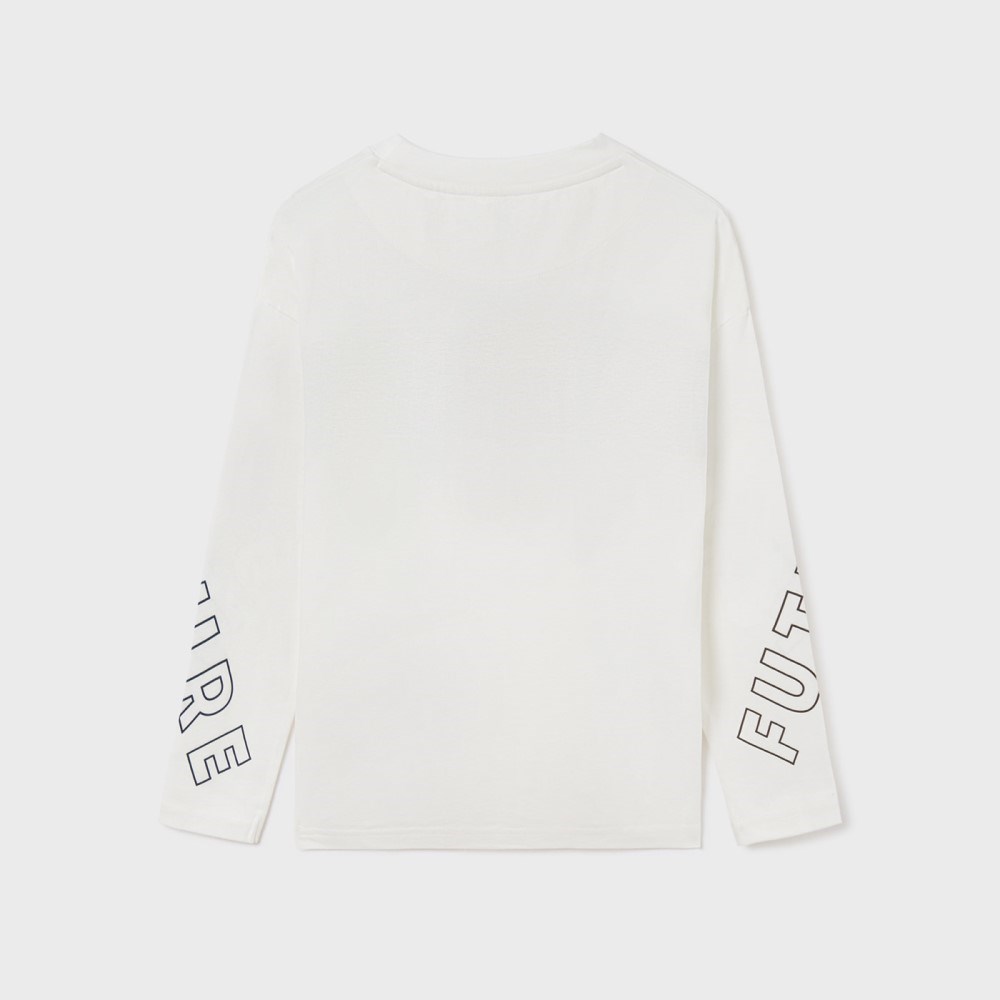 Mayoral Kışlık Erkek Uzun Kollu T-shirt Krem