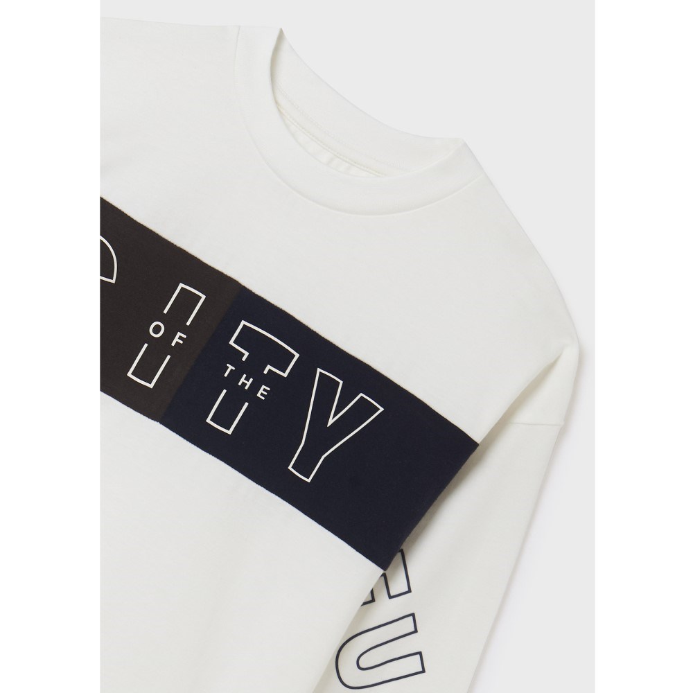 Mayoral Kışlık Erkek Uzun Kollu T-shirt Krem