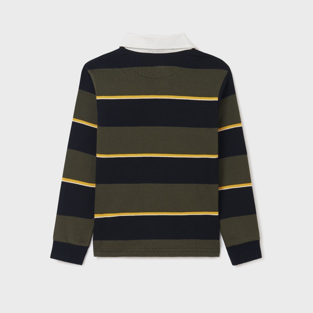 Mayoral Kışlık Erkek Uzun Kol Polo Yaka T-shirt Yeşil