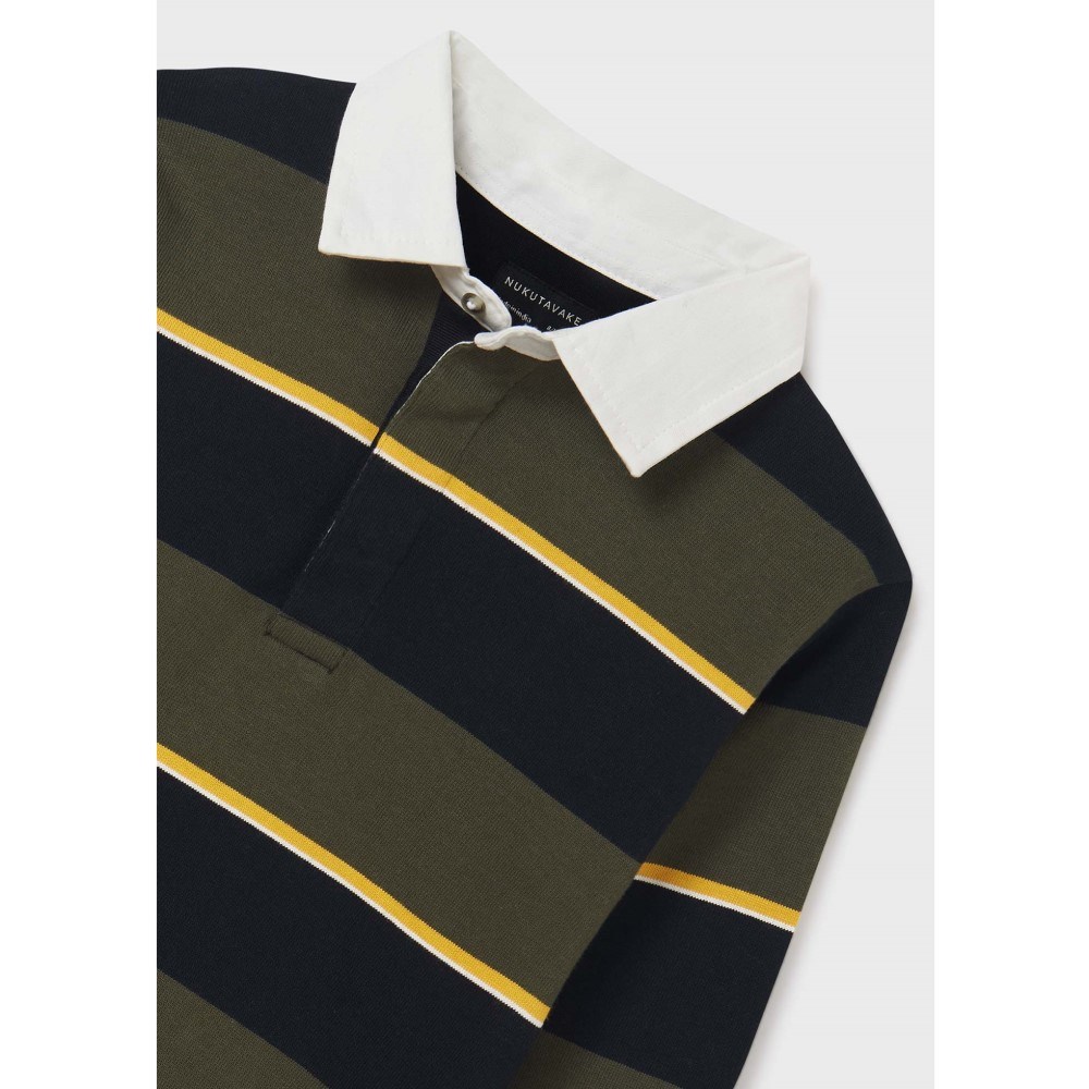 Mayoral Kışlık Erkek Uzun Kol Polo Yaka T-shirt Yeşil