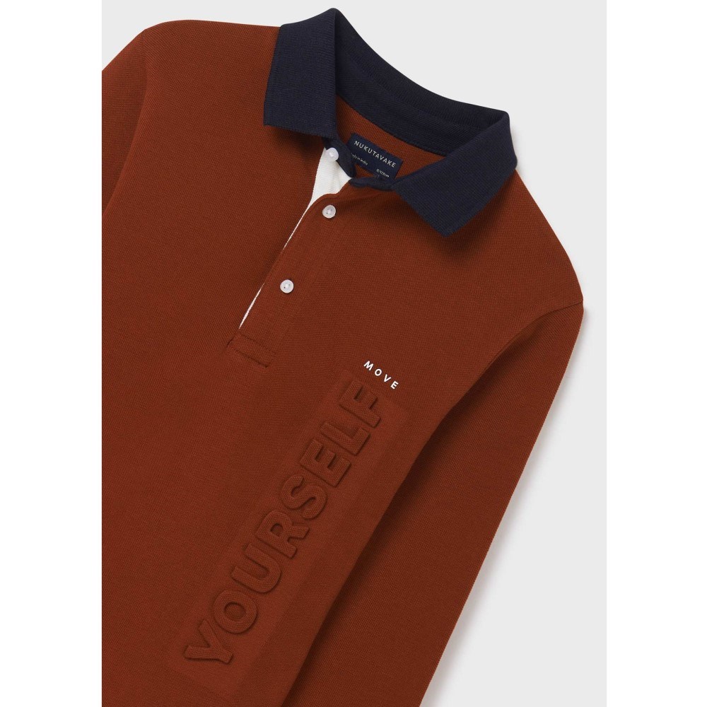 Mayoral Kışlık Erkek Uzun Kol Polo Yaka T-shirt Turuncu
