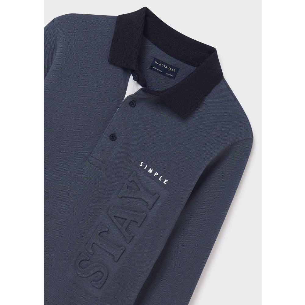 Mayoral Kışlık Erkek Uzun Kol Polo Yaka T-shirt Gri