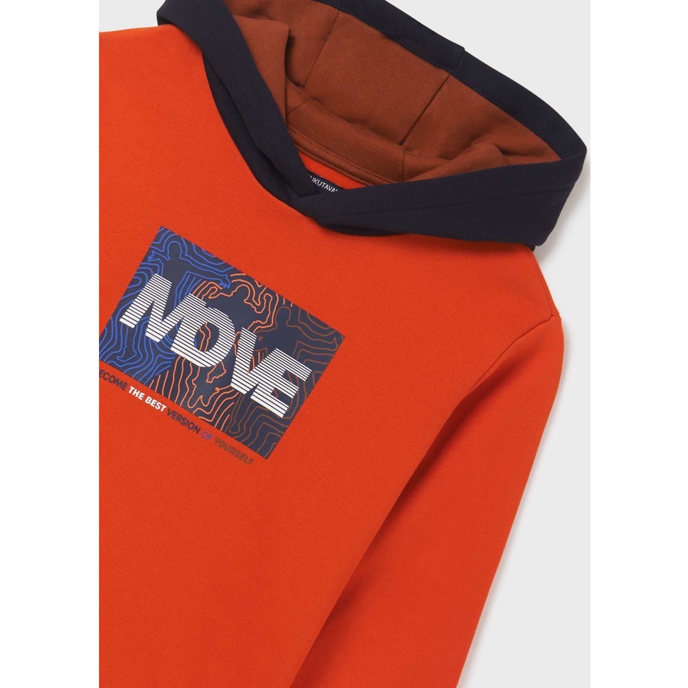 Mayoral Kışlık Erkek Kapşonlu S-shirt Turuncu