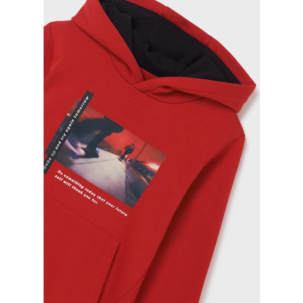 Mayoral Kışlık Erkek Kapşonlu S-shirt Kırmızı