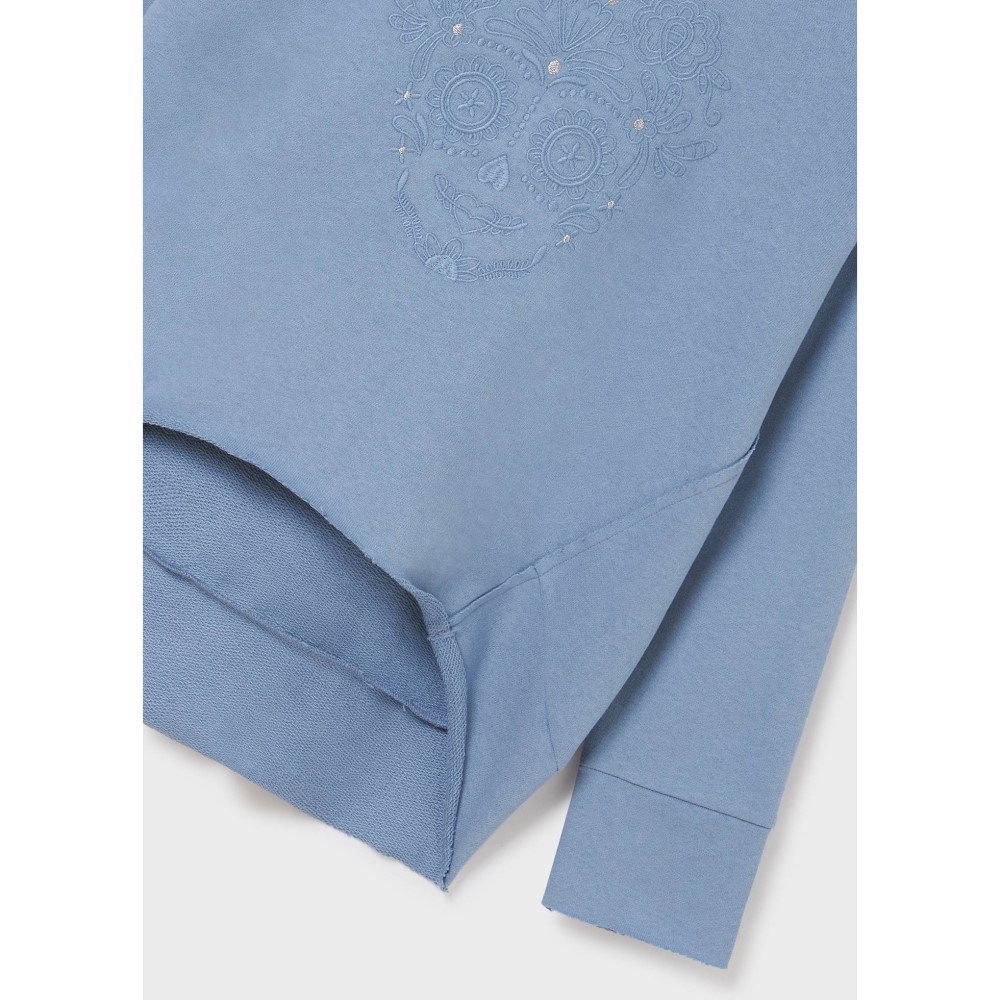Mayoral Kışlık Kız Kapşonlu S-shirt Koyu Mavi