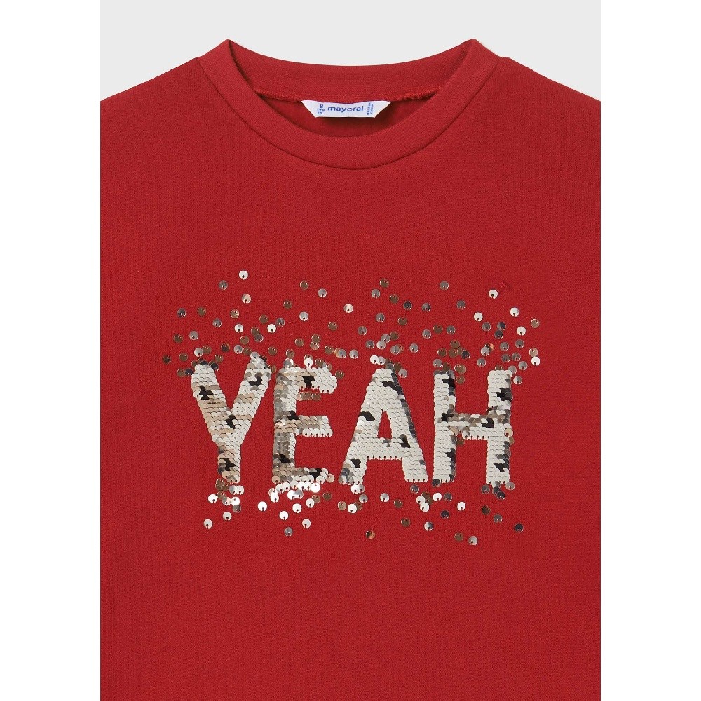 Mayoral Kışlık Kız Uzun Kol S-shirt Kırmızı