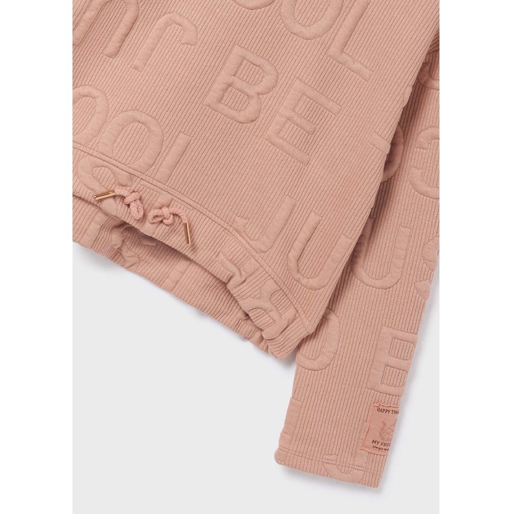 Mayoral Kışlık Kız Uzun Kol S-shirt Eşofman İkili Set Pembe