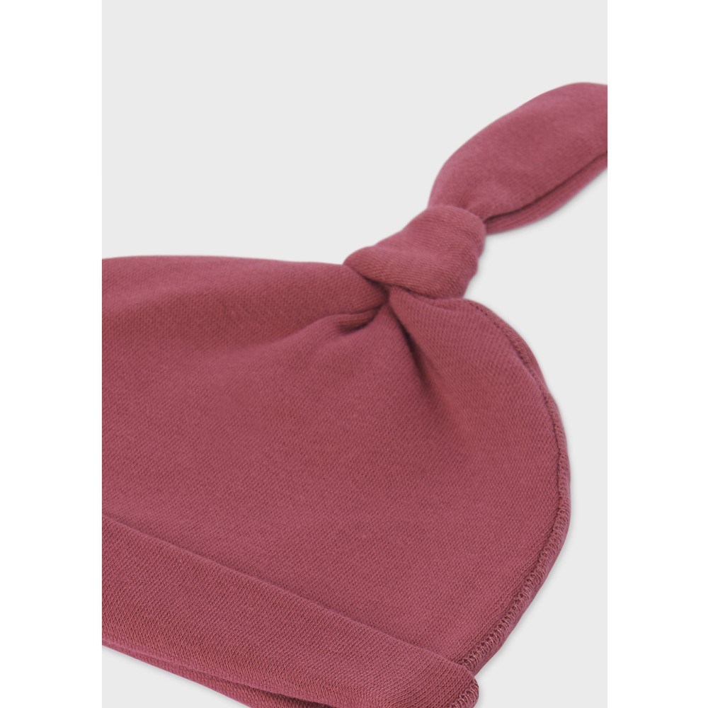 Mayoral Kışlık Kız Bebek Patikli Pantolon Bluz Bere Set Pembe
