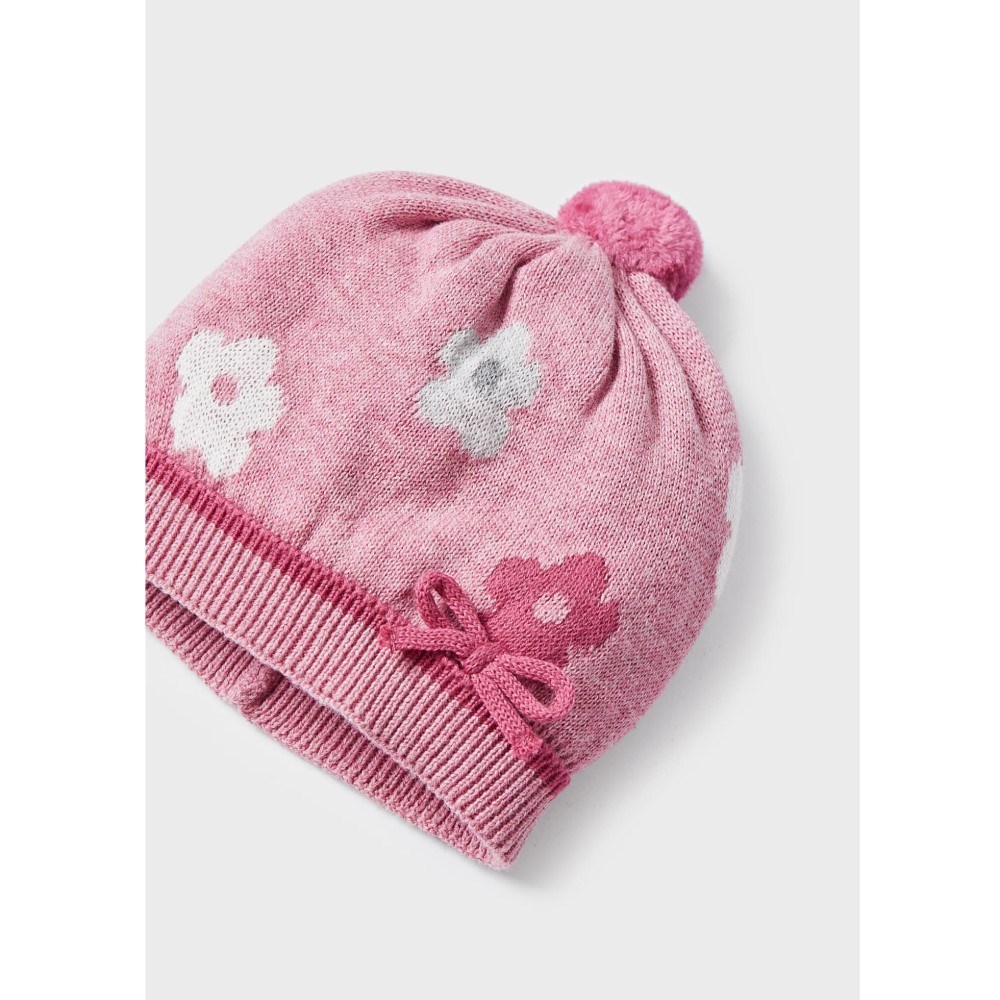 Mayoral Kışlık Kız Bebek Eldiven Bere Set Pembe