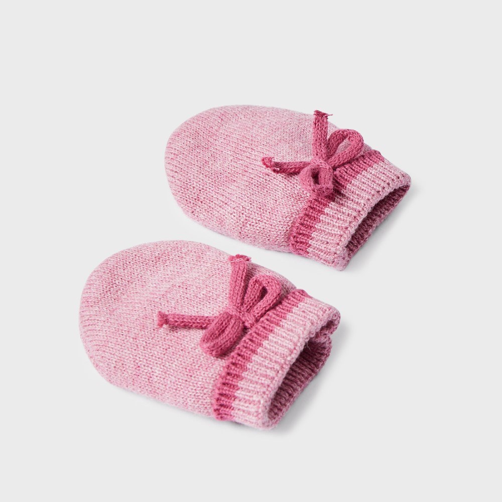 Mayoral Kışlık Kız Bebek Eldiven Bere Set Pembe