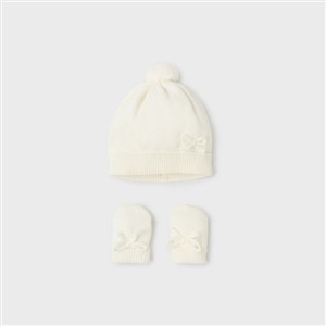Mayoral Kışlık Kız Bebek Eldiven Bere Set