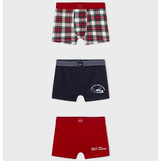Mayoral Erkek Boxer Külot 3'lü Set Kırmızı