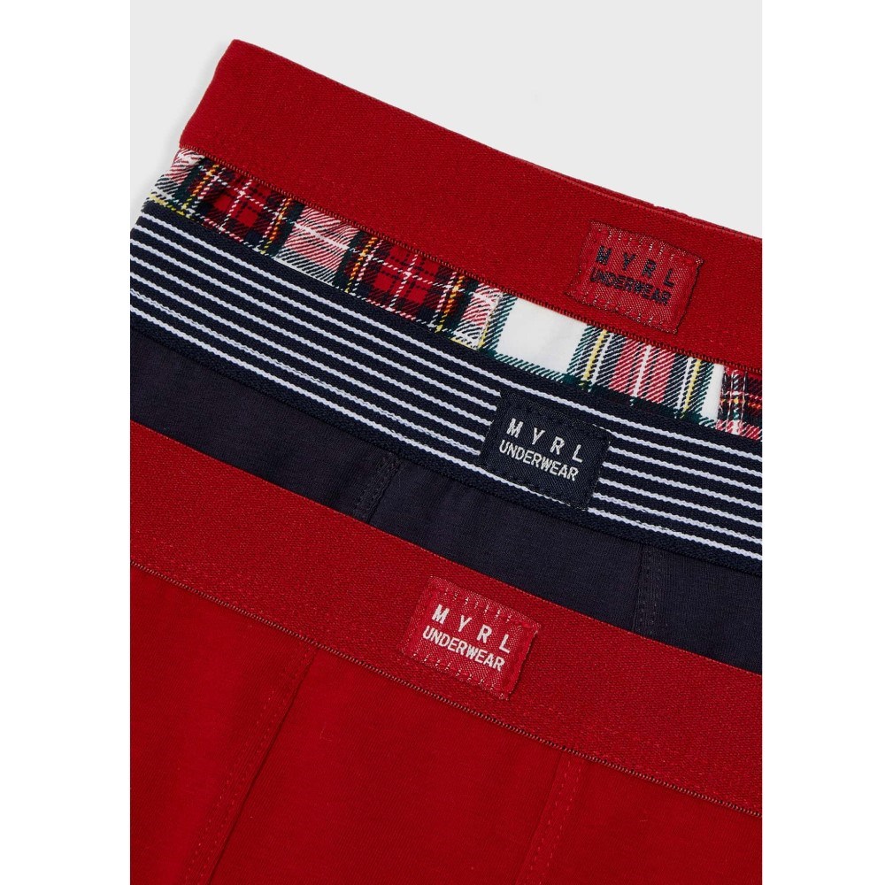 Mayoral Erkek Boxer Külot 3'lü Set Kırmızı