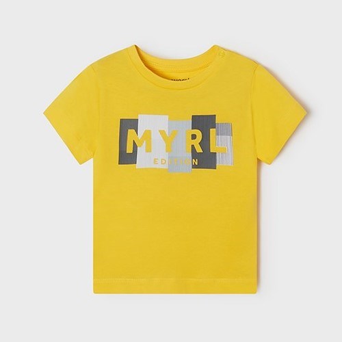 Mayoral Yazlık Erkek Bebek Kısa Kol T-shirt Sarı