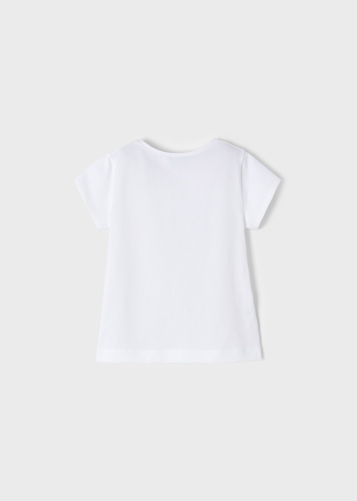 Mayoral Yazlık Kız Kısa Kol T-shirt Beyaz