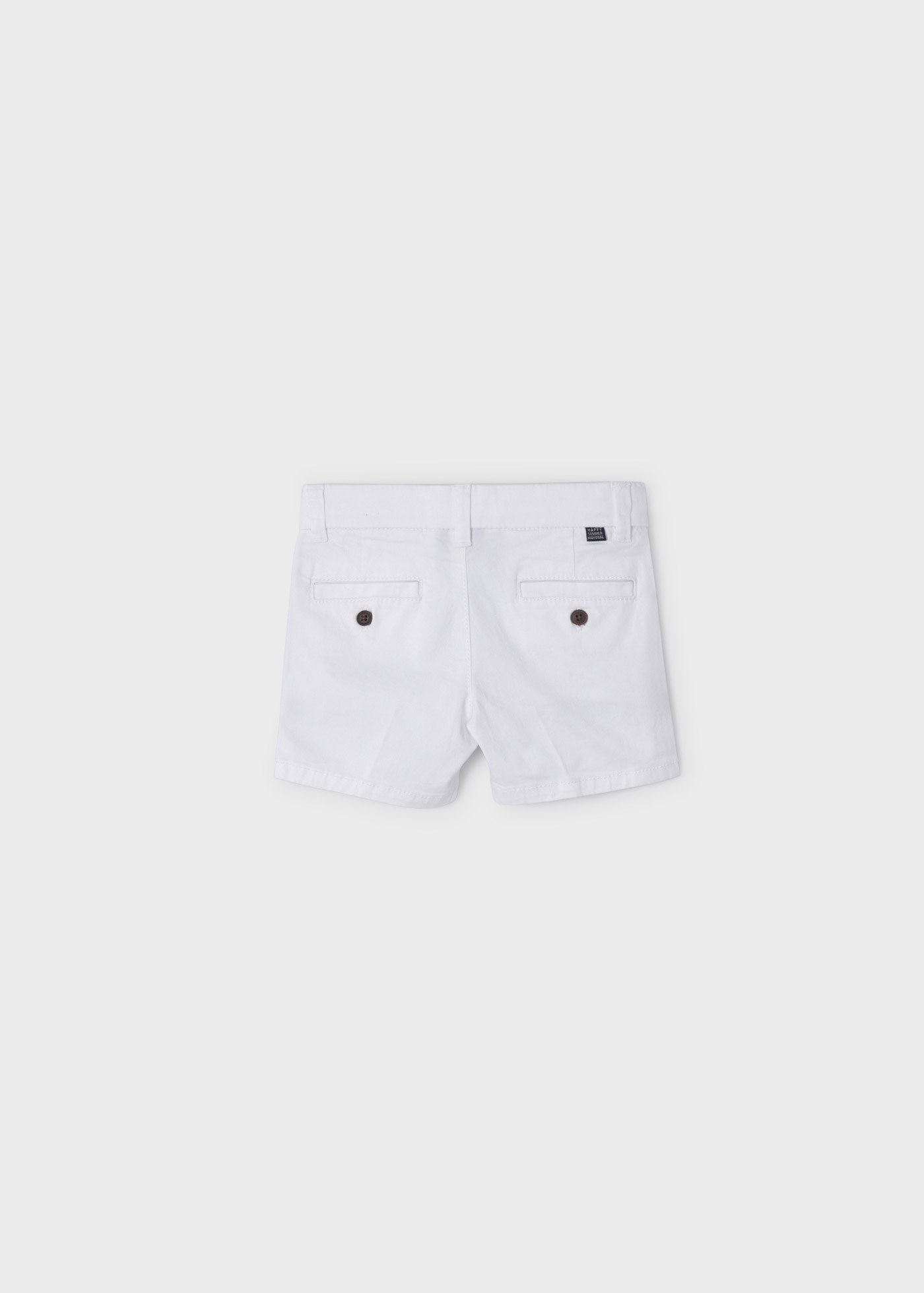 Mayoral Yazlık Erkek Bebek Twill Şort Beyaz