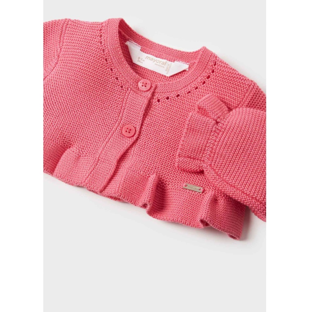 Mayoral Yazlık Kız Bebek Örme Bolero Ceket Pembe