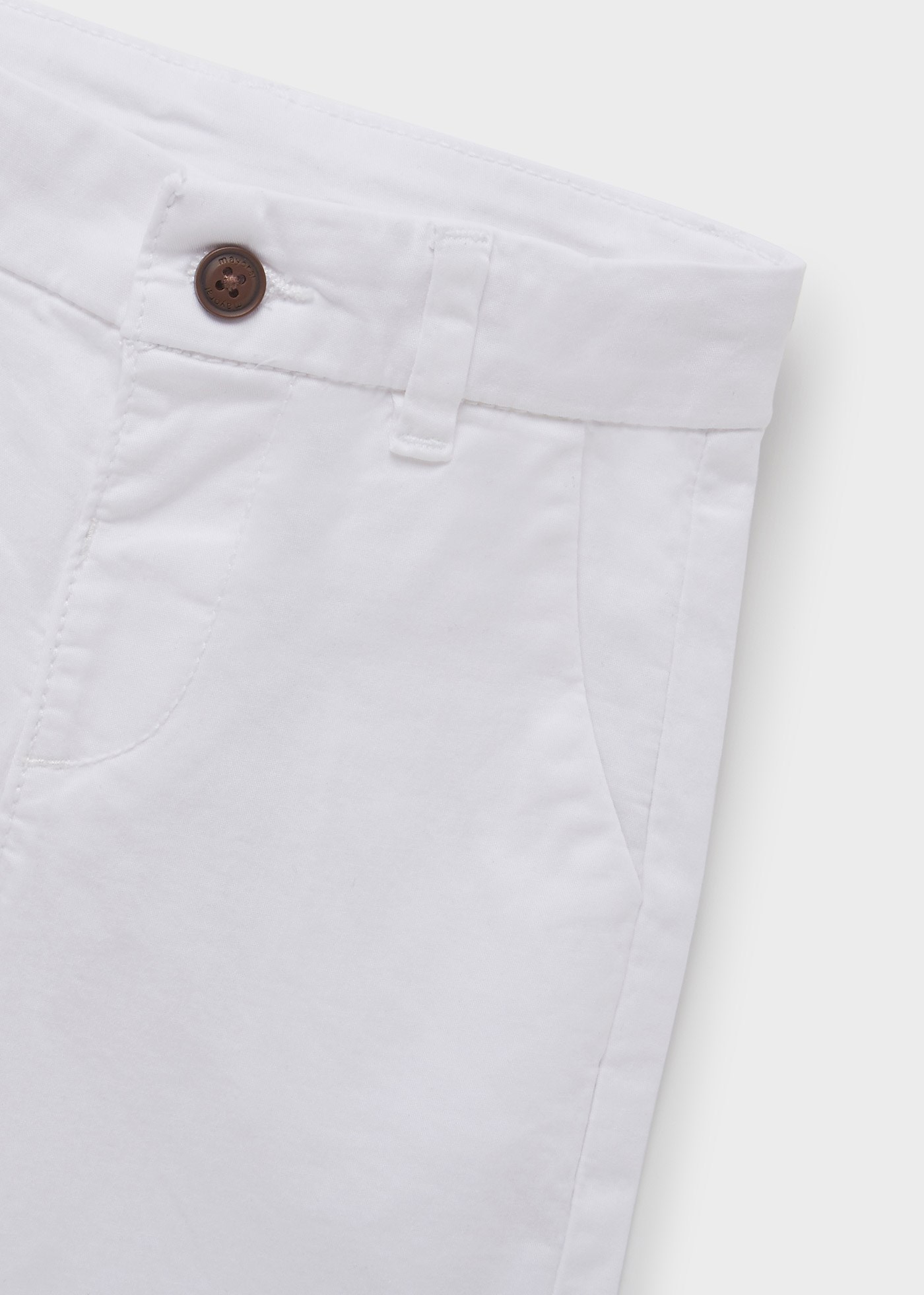 Mayoral Yazlık Erkek Bebek Twill Pantolon Beyaz