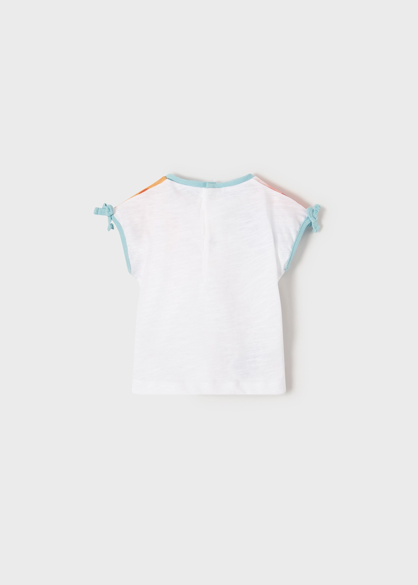 Mayoral Yazlık Kız Bebek Kısa Kol T-shirt 2'li Set Turkuaz