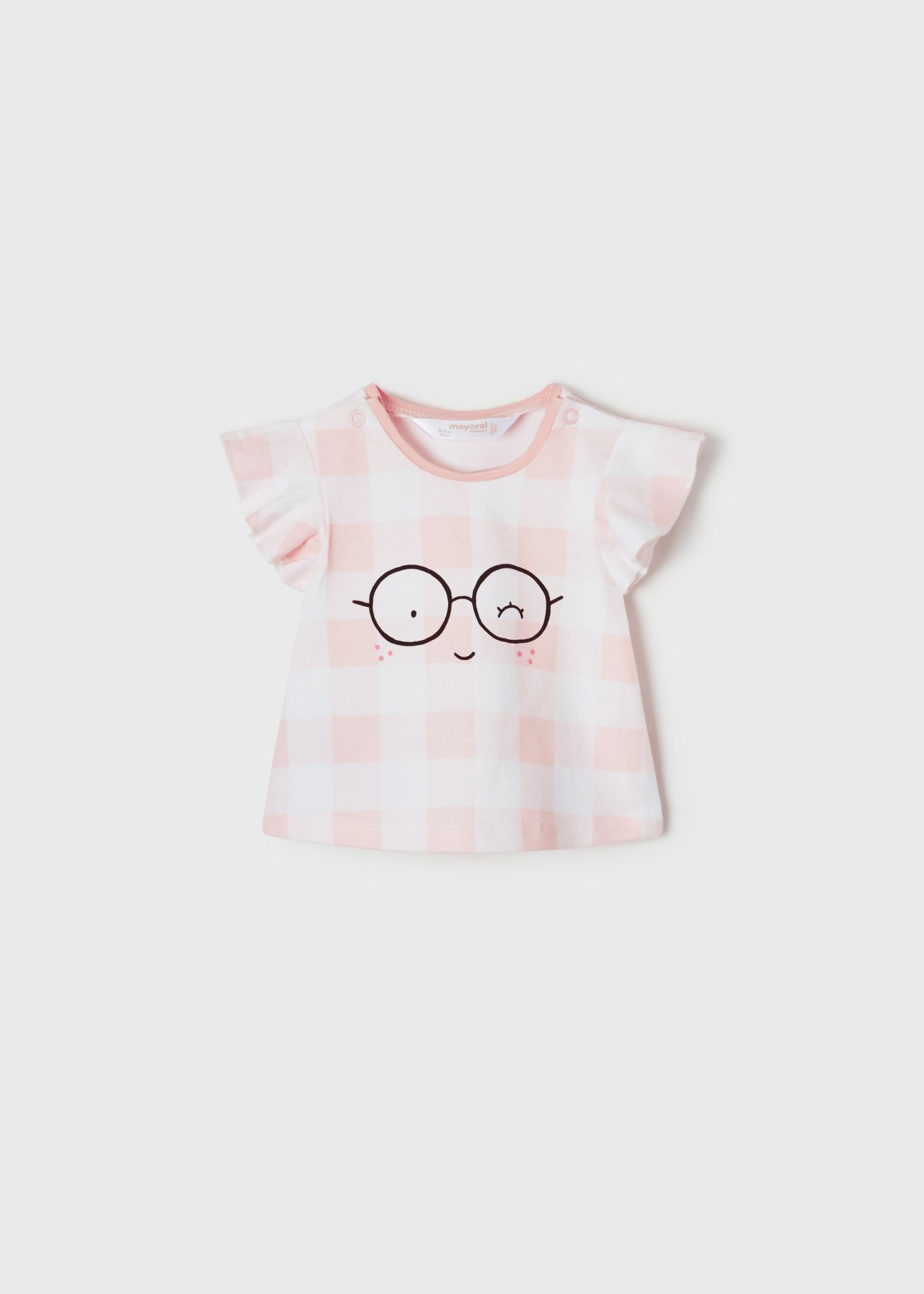 Mayoral Yazlık Kız Bebek Kısa Kol T-shirt 2'li Set Pembe