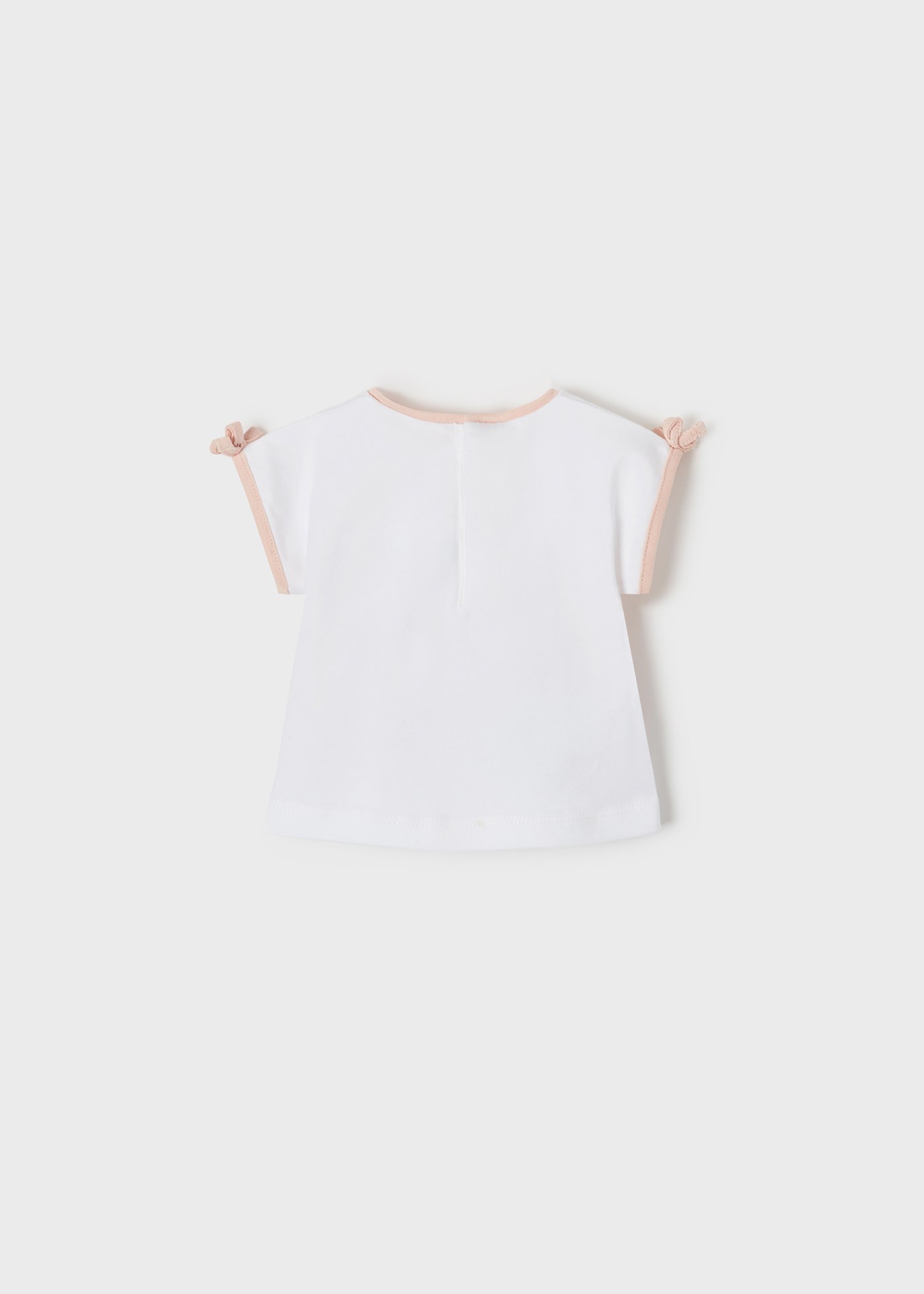 Mayoral Yazlık Kız Bebek Kısa Kol T-shirt 2'li Set Pembe