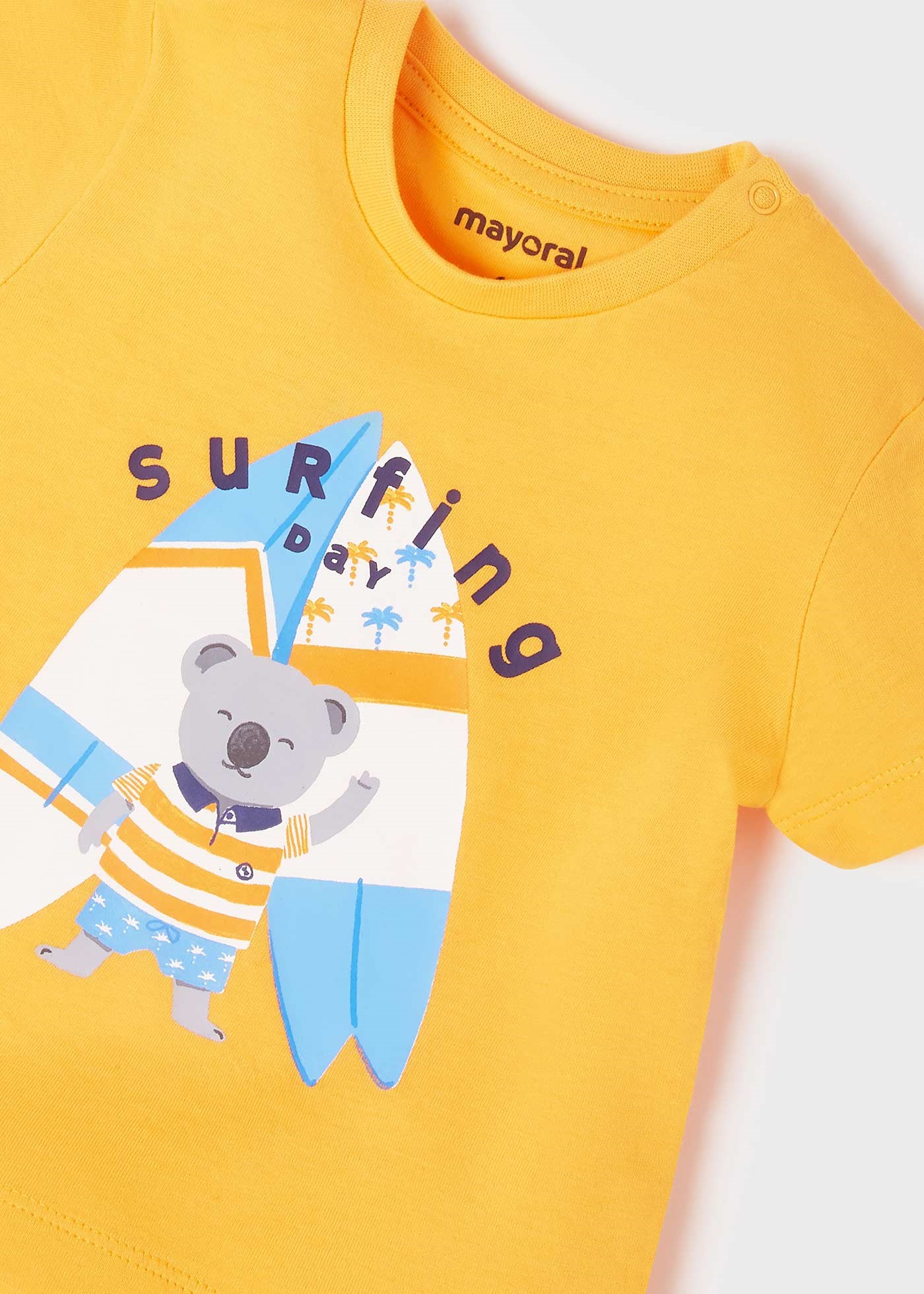 Mayoral Yazlık Erkek Bebek Kısa Kol T-shirt 2'li Set Turuncu