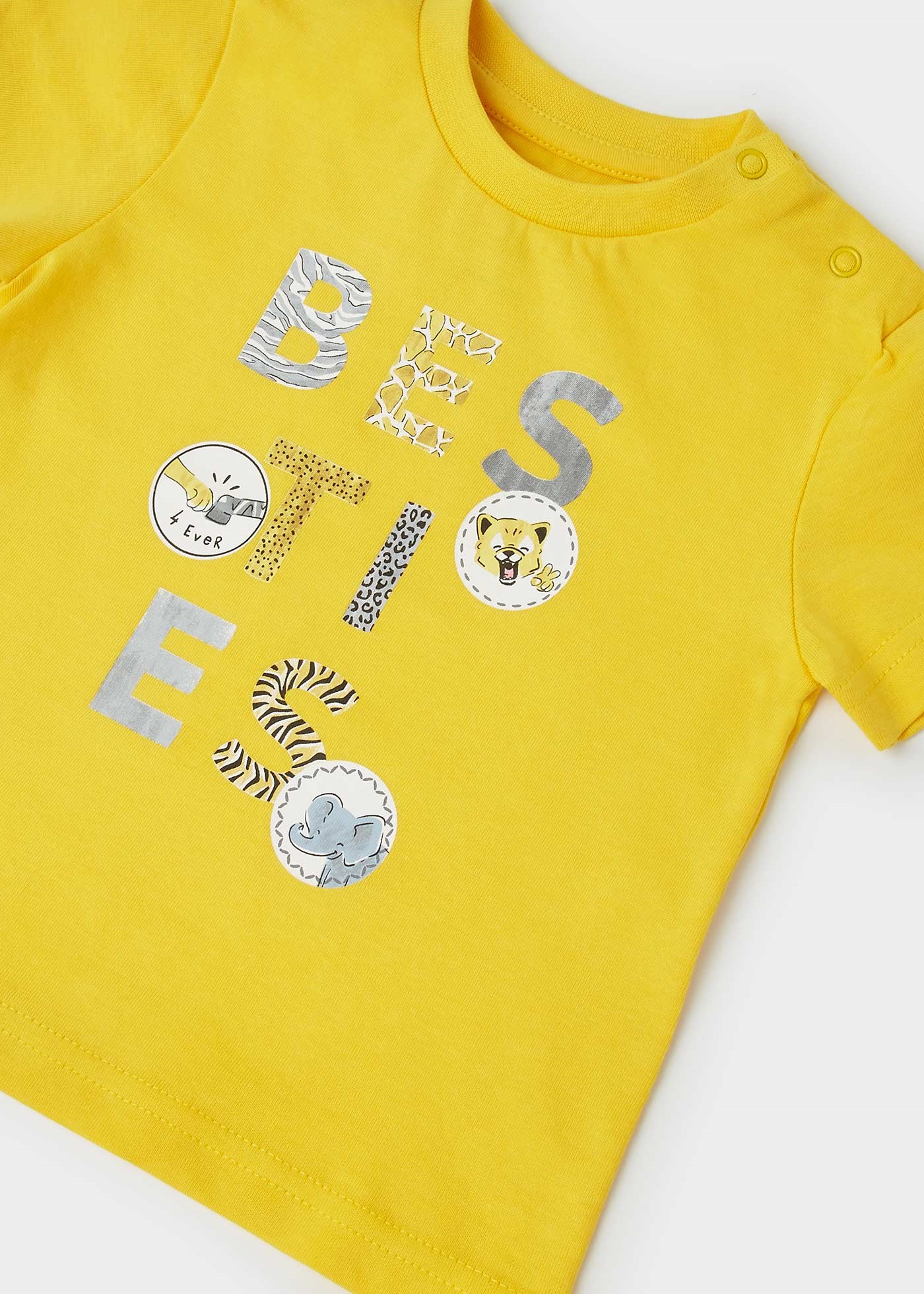 Mayoral Yazlık Erkek Bebek Kısa Kol T-shirt Sarı