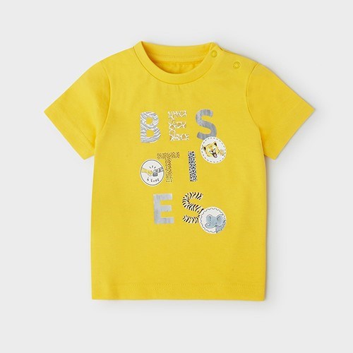Mayoral Yazlık Erkek Bebek Kısa Kol T-shirt Sarı