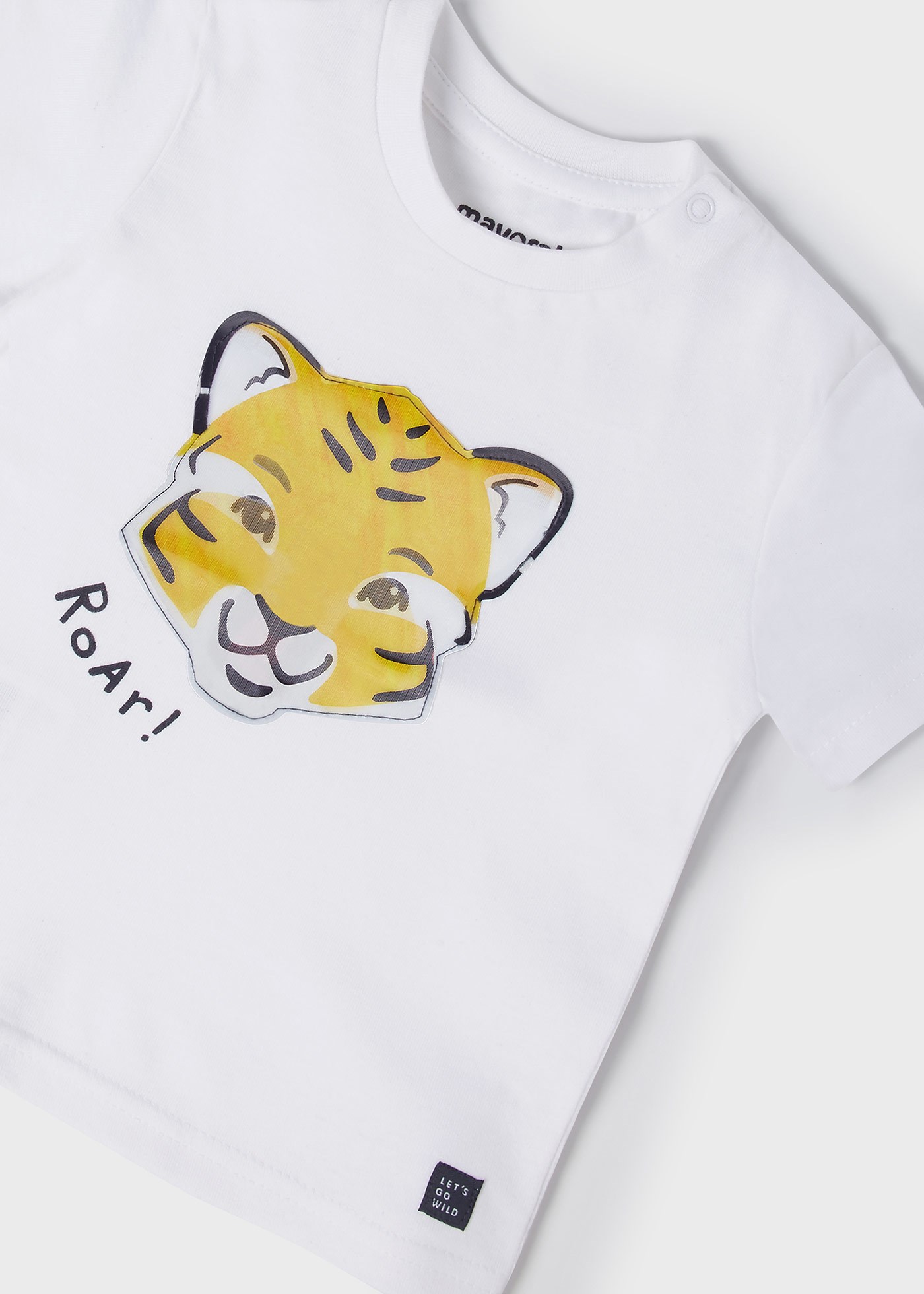 Mayoral Yazlık Erkek Bebek Kısa Kol T-shirt Beyaz