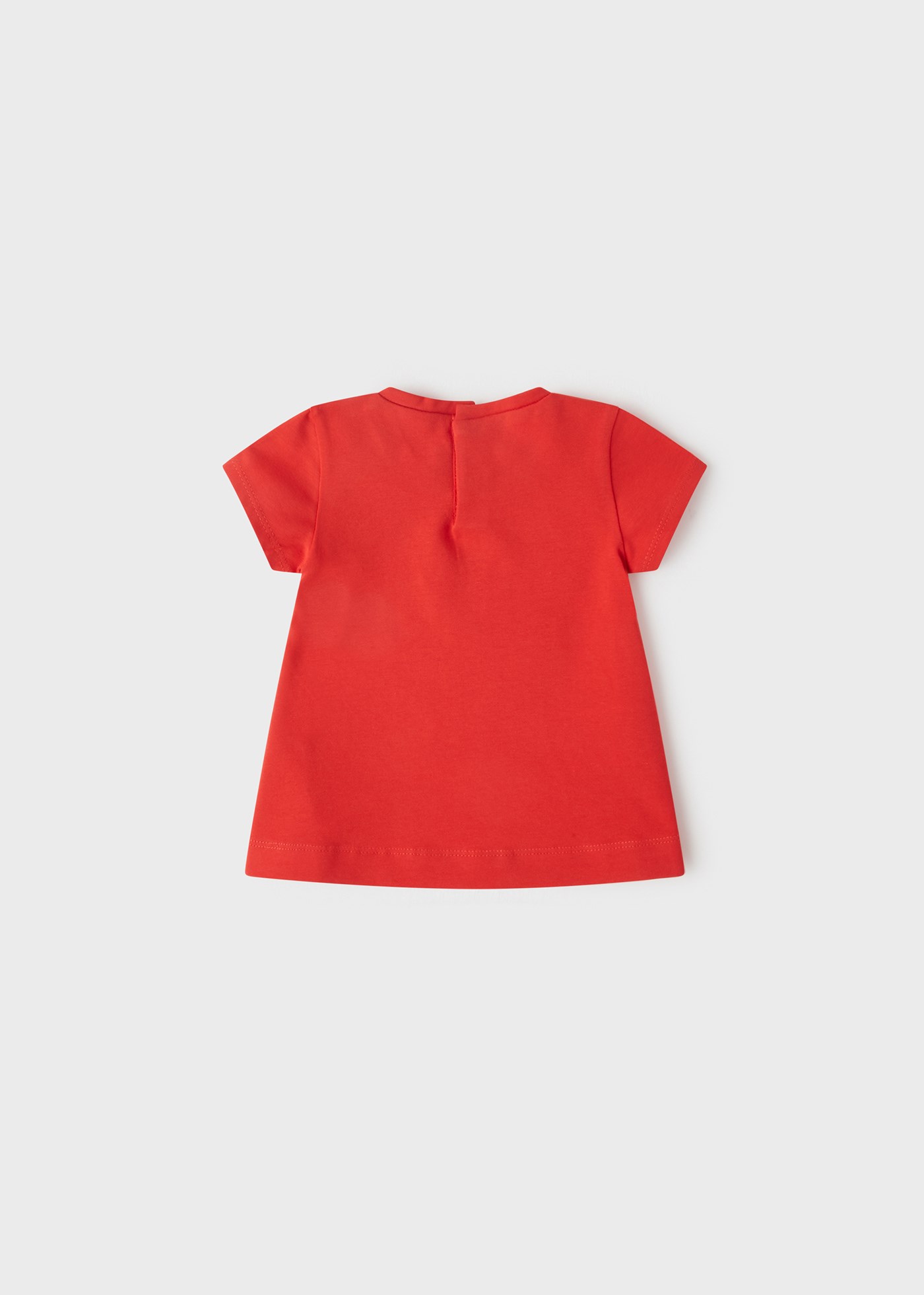 Mayoral Yazlık Kız Bebek Kısa Kol T-shirt Kırmızı