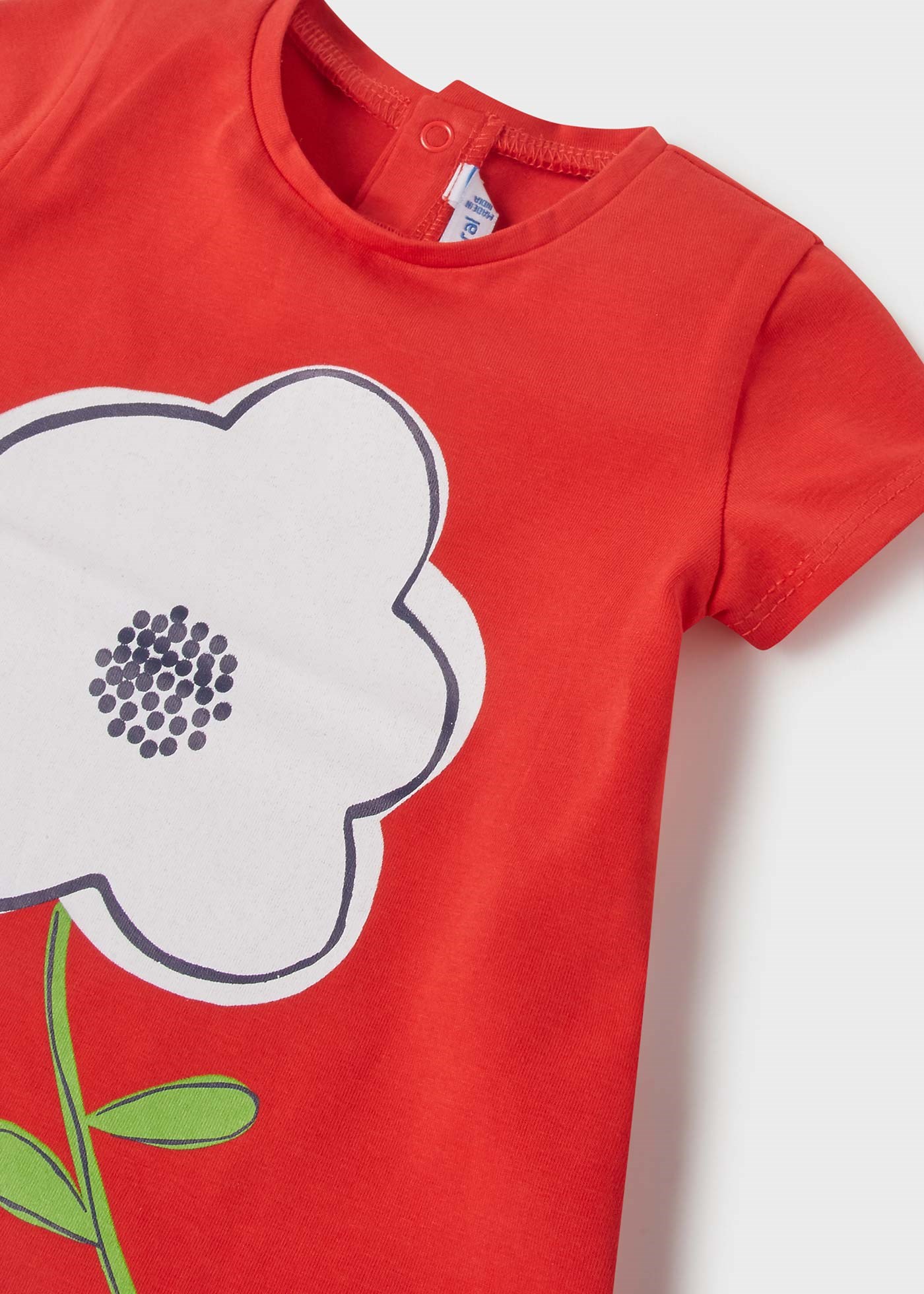 Mayoral Yazlık Kız Bebek Kısa Kol T-shirt Kırmızı