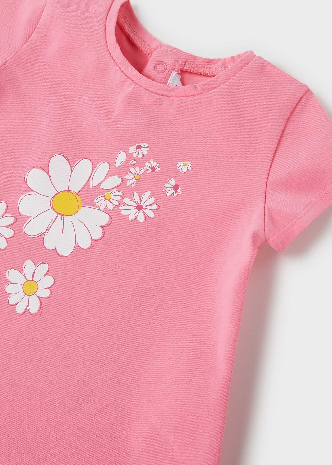 Mayoral Yazlık Kız Bebek Kısa Kol T-shirt Pembe