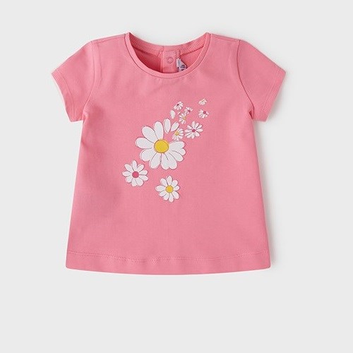 Mayoral Yazlık Kız Bebek Kısa Kol T-shirt Pembe