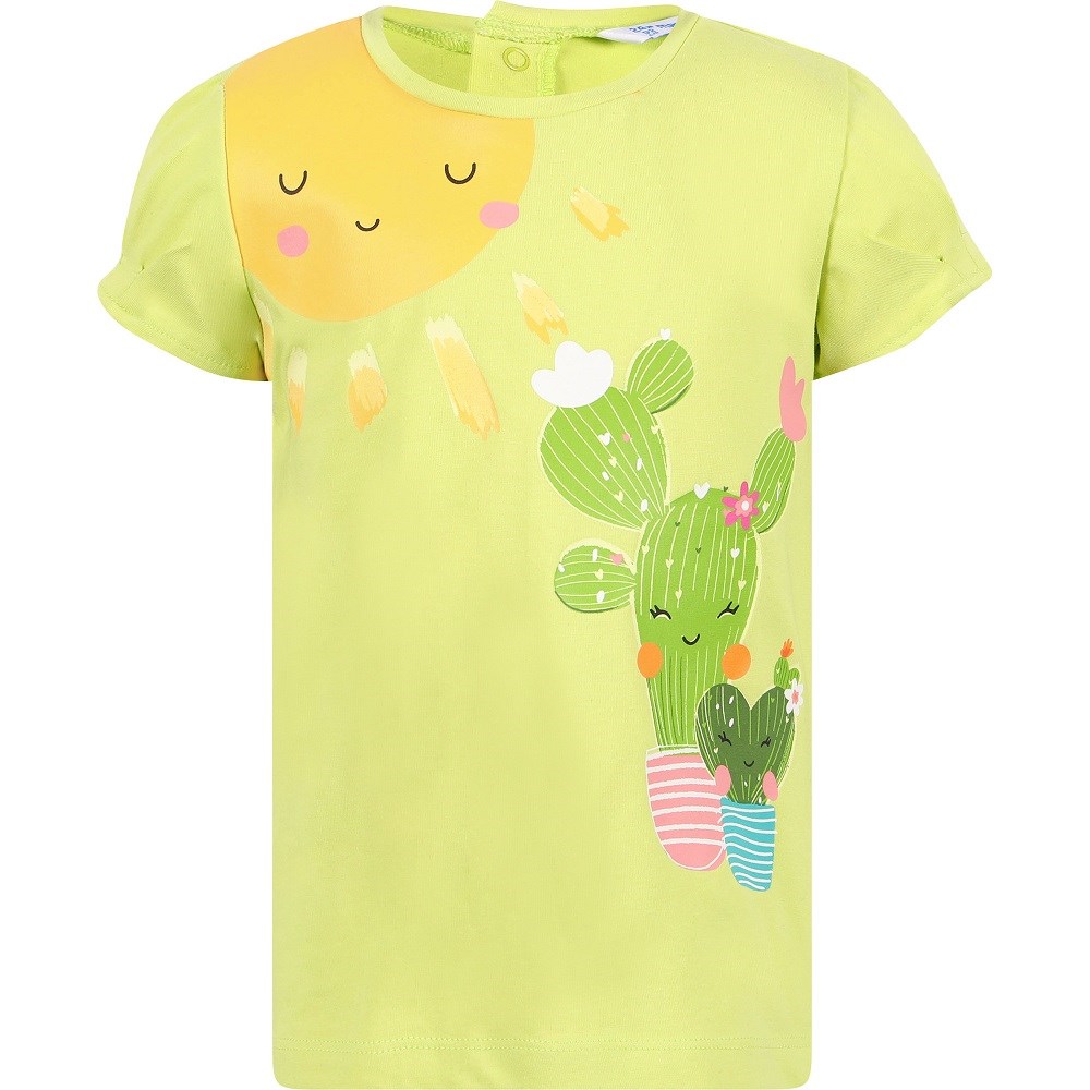 Mayoral Yazlık Kız Bebek Kısa Kol T-shirt Yeşil