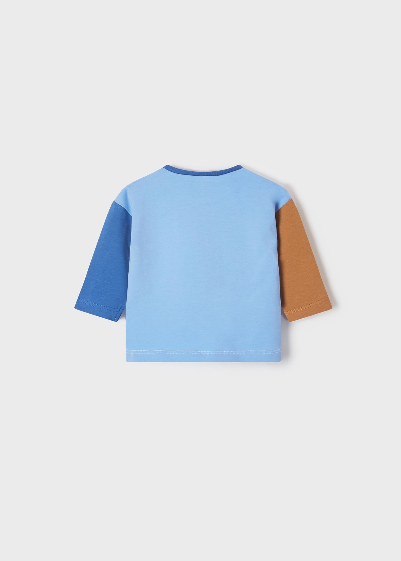 Mayoral Yazlık Erkek Bebek Uzun Kol T-shirt 2'li Set Krem