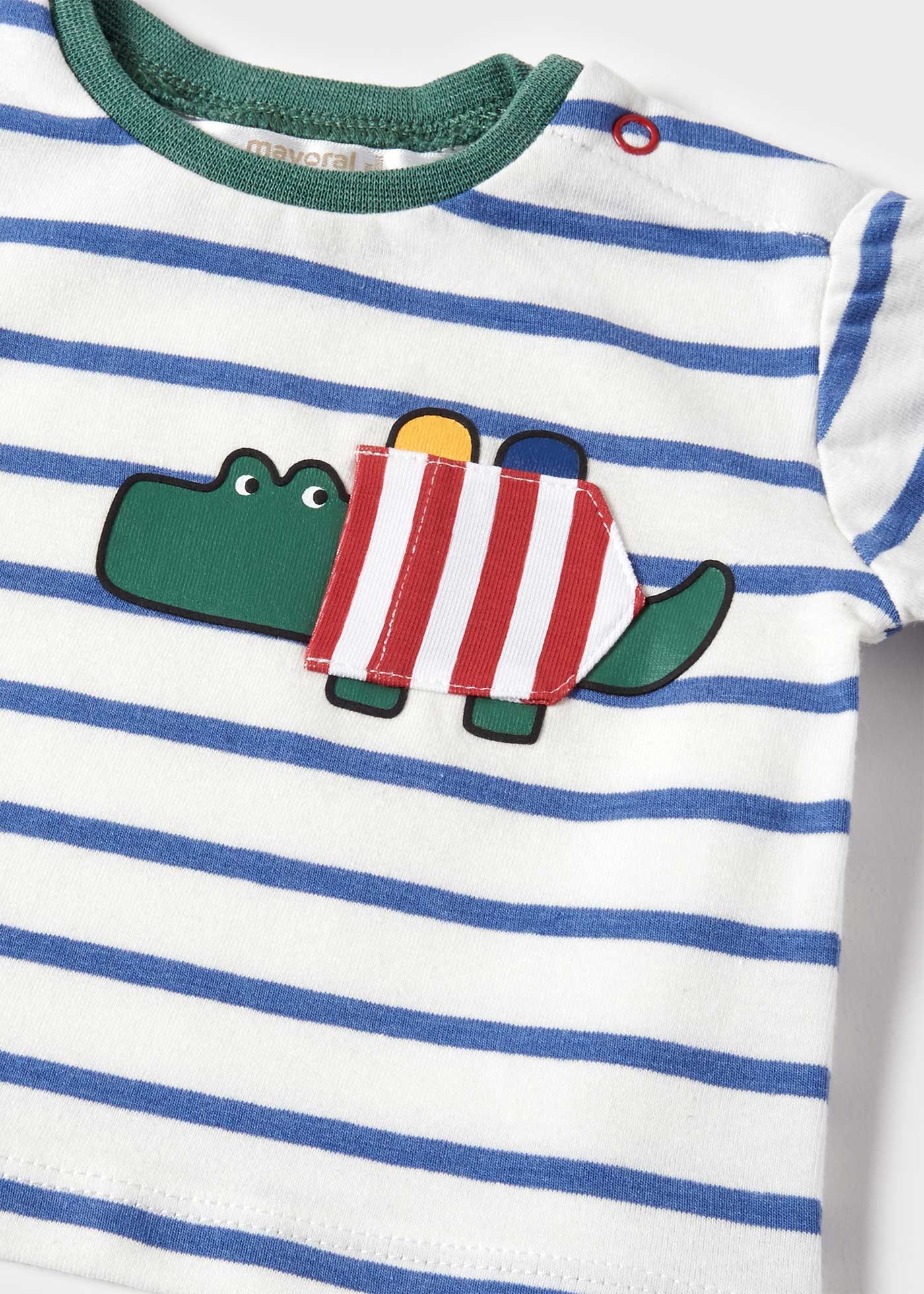 Mayoral Yazlık Erkek Bebek Uzun Kol T-shirt 2'li Set Mavi