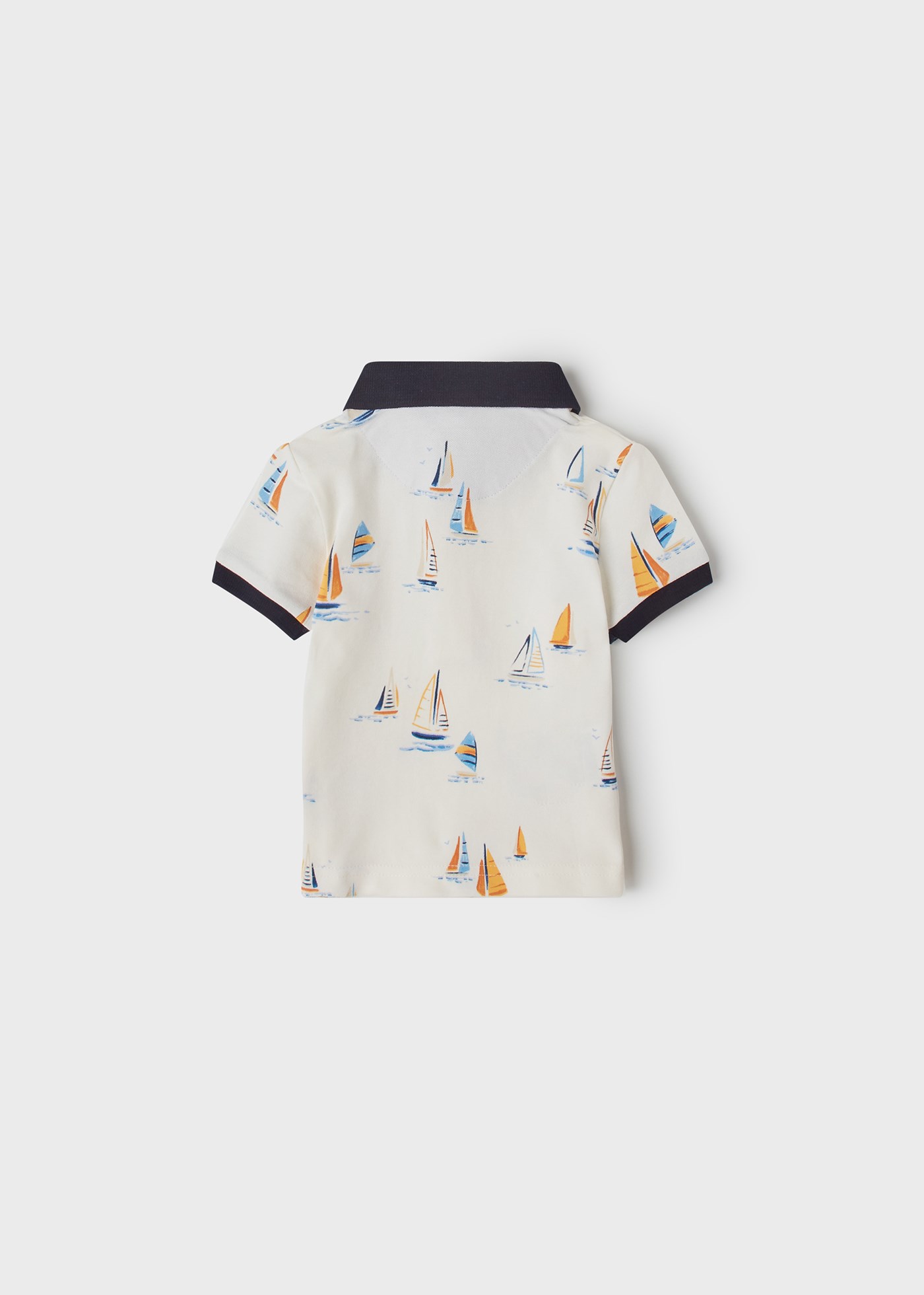 Mayoral Yazlık Erkek Bebek Kısa Kol Polo T-shirt Beyaz