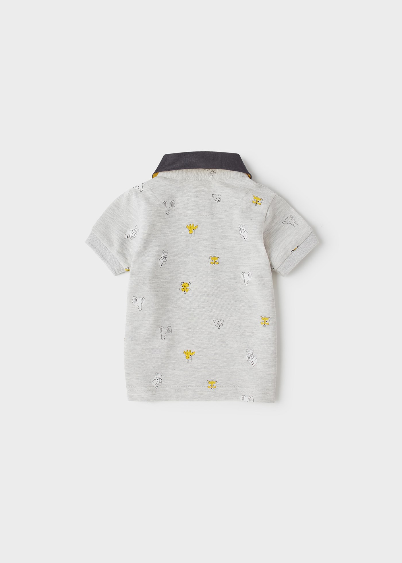 Mayoral Yazlık Erkek Bebek Kısa Kol Polo T-shirt Gri