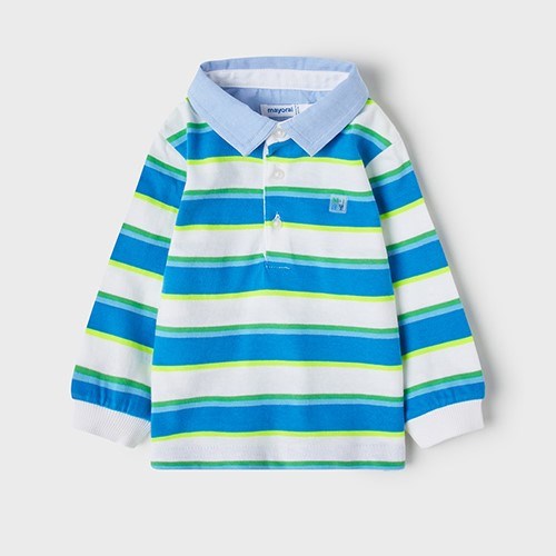 Mayoral Yazlık Erkek Bebek Uzun Kol Polo T-shirt Mavi